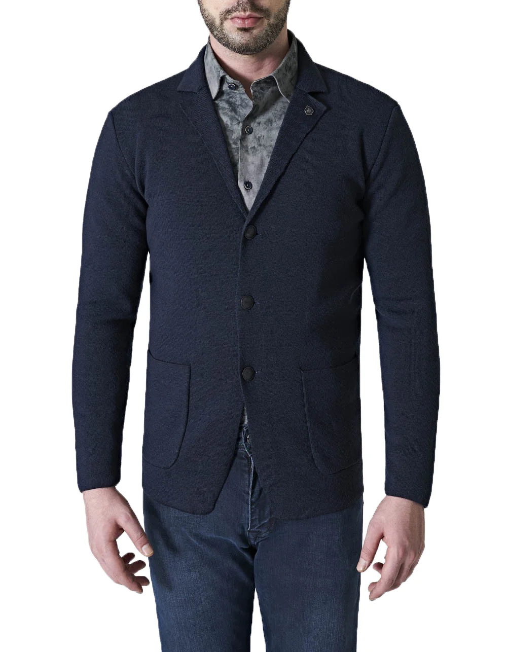 Кардиган чоловічий на гудзиках FORMENTI FW-5045 вовна з акрилом