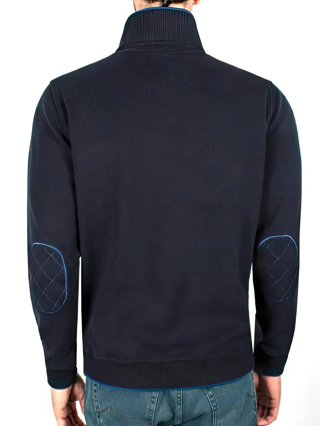 Кофта чоловіча бавовняна тепла на короткій блискавці FORMENTI FW-23206 - Зображення 3