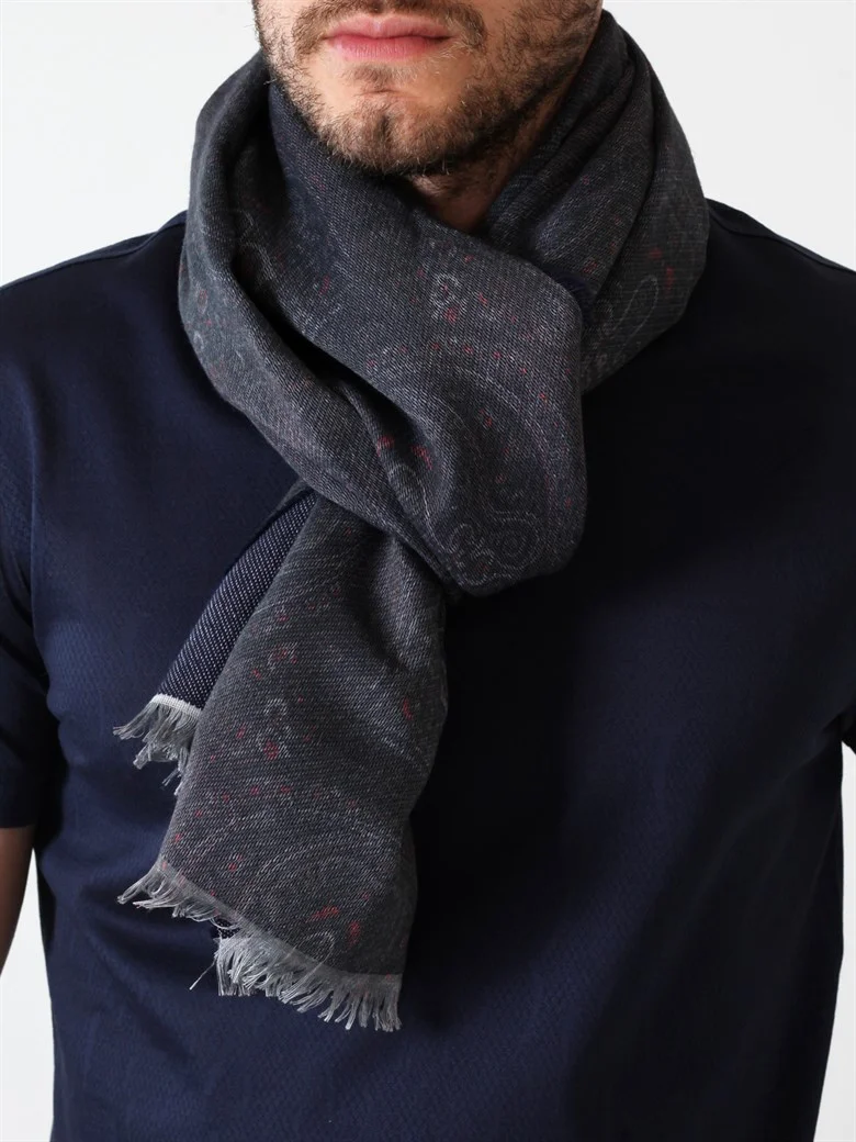 Чоловічий шарф FORMENTI FW-17122 акрил/віскоза - Зображення 2