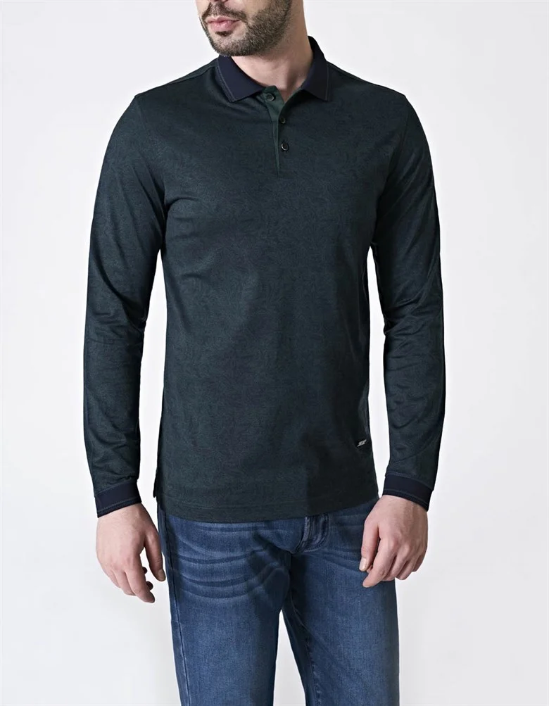 Поло з довгим рукавом FORMENTI FW-5006AB з мерсиризованої бавовни